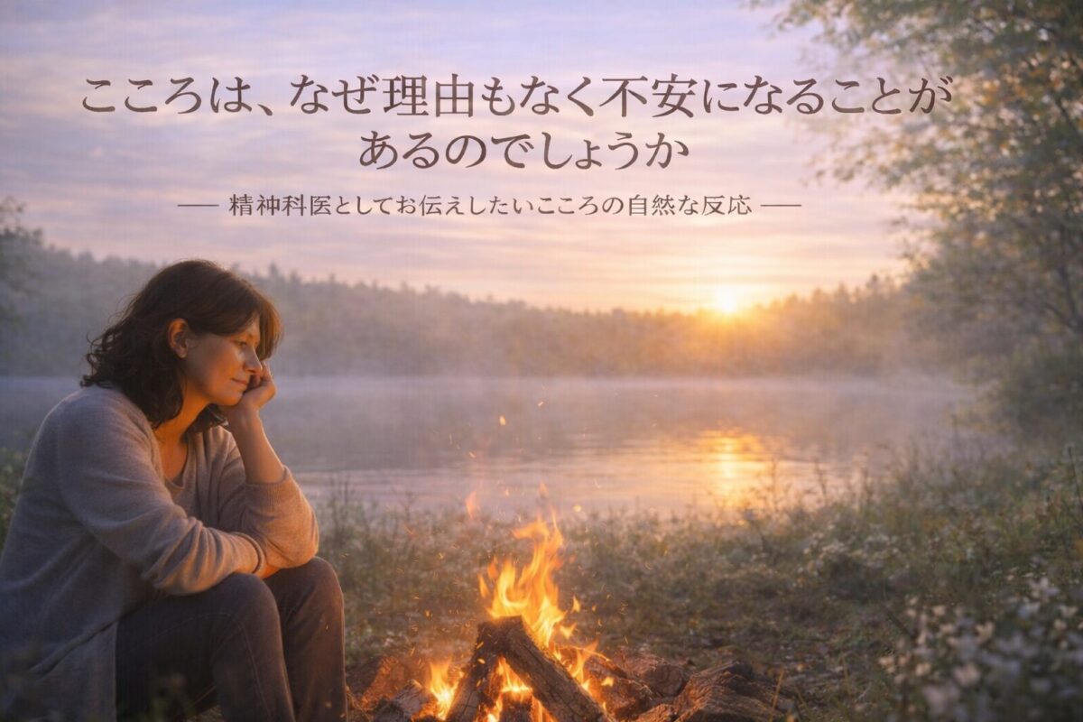 理由もなく不安を感じるこころを象徴する静かな自然の風景